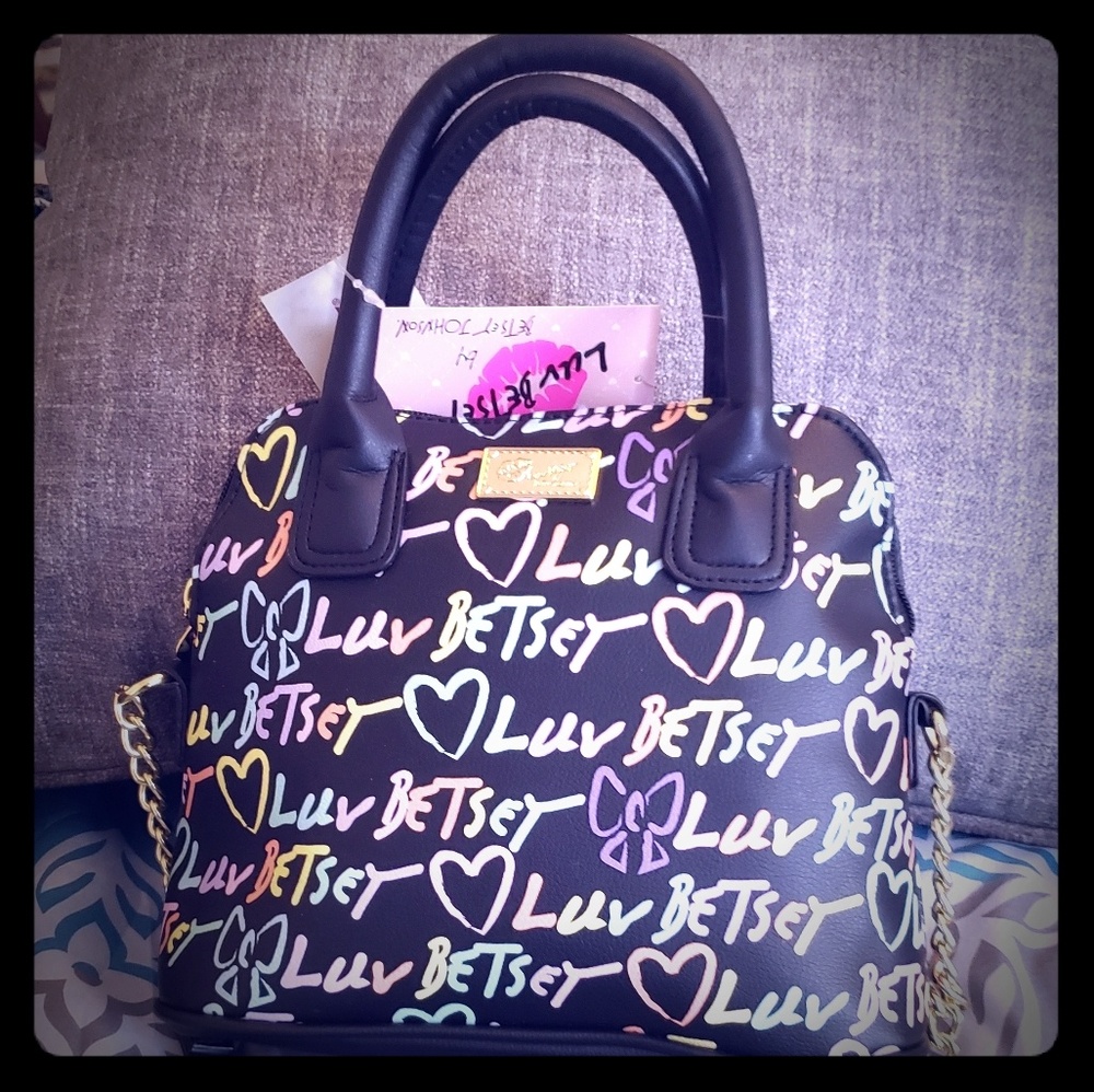 LUV Betsey Johnson LBDARCY satchel multi colored